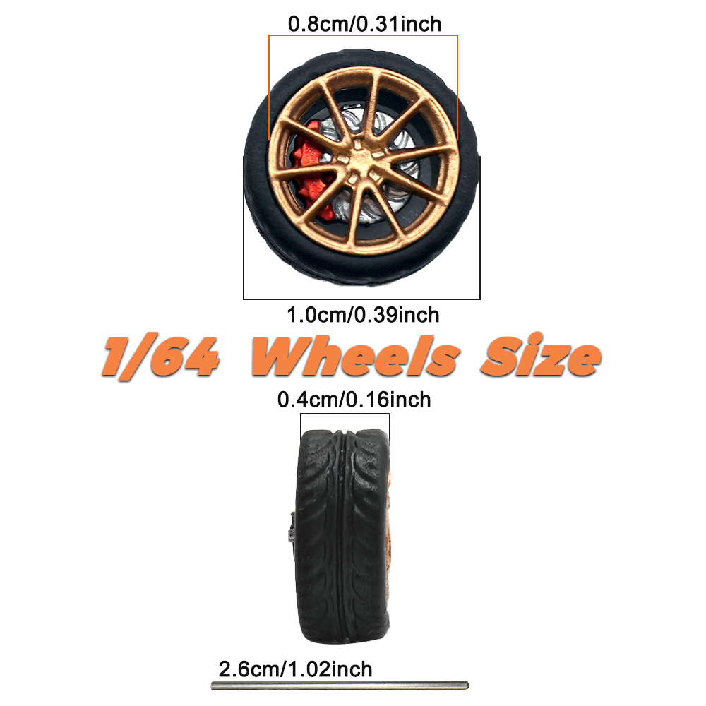 1/64 Model Car Wheels Tires 8  - Tire Insert Foam review and price